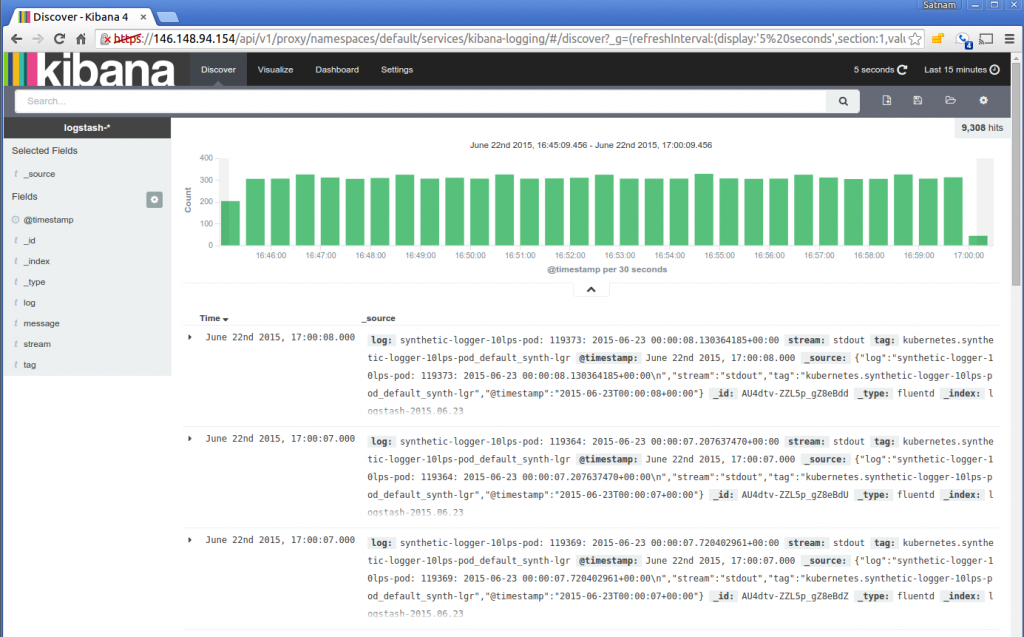 Kibana-k (Elastic stack-en zati bat) erregistroen edukian bilaketa aurreratua errazten du Kibana-k (Elastic stack-en zati bat) erregistroen edukian bilaketa aurreratua errazten du